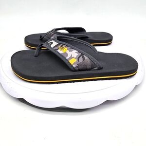 THE NORTH FACE SHOES BOYS 1Y BASE CAMP FLIP-FLOPS GRAY CAMO THONG SANDAL